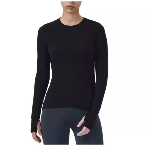 Spyder Crew Neck Long Sleeve Athletic Top Size XXL NWT Black - Picture 1 of 10
